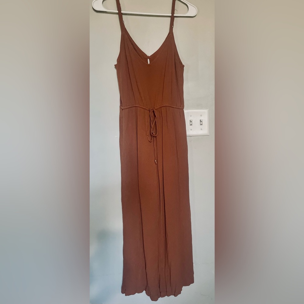 BE COOL Chestnut linen pants/ romper